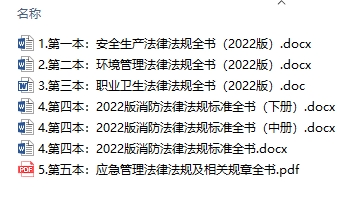 安全生产法律法规汇编全书5套