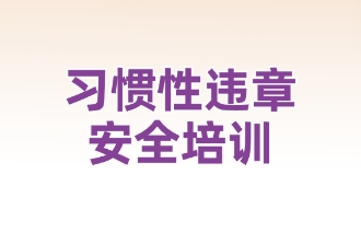 习惯性违章安全培训资料大全