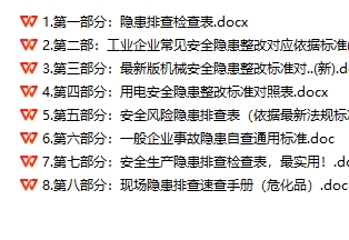 隐患排查标准手册